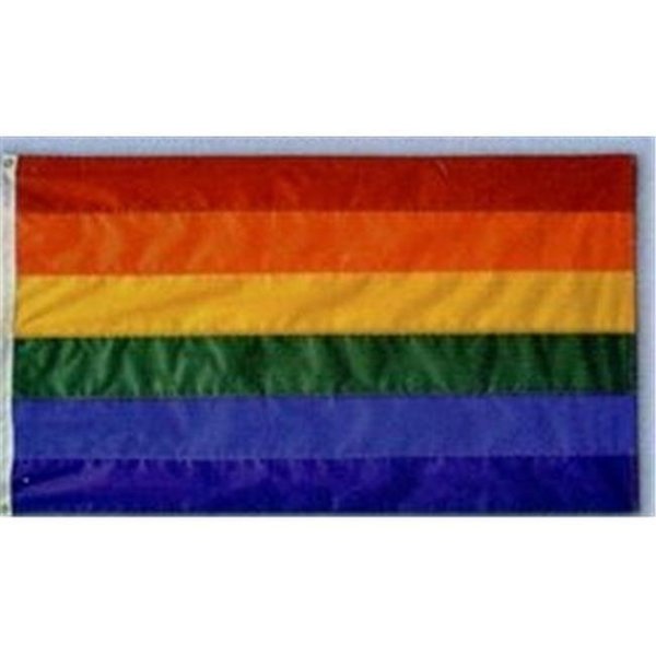 Annin Flagmakers Annin Flagmakers 272413 Nyl-Glo Rainbow Flag-3 ft. X 5 ft. 272413